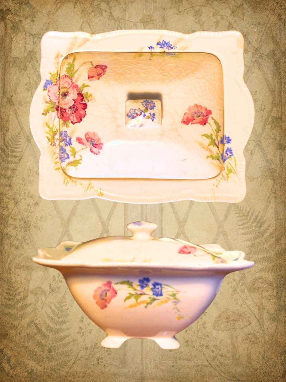 Forgotten Gardens 🥀🧚‍♀️ GRIMWADES ROYAL WINTON “Tralee” Covered Bowl